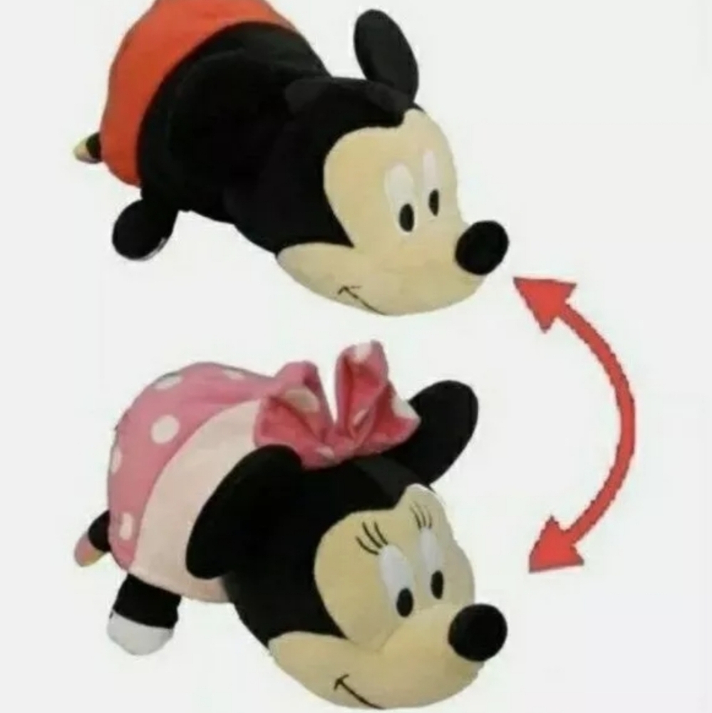 Disney Flip a Zoo Minnie Mickey Mouse Plush Stuffed Animal